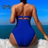 Women Monikni Sexy Suspender One-Piece Bikini Slim Fit Padded No Underwire Swimsuit Beach Sports Wear