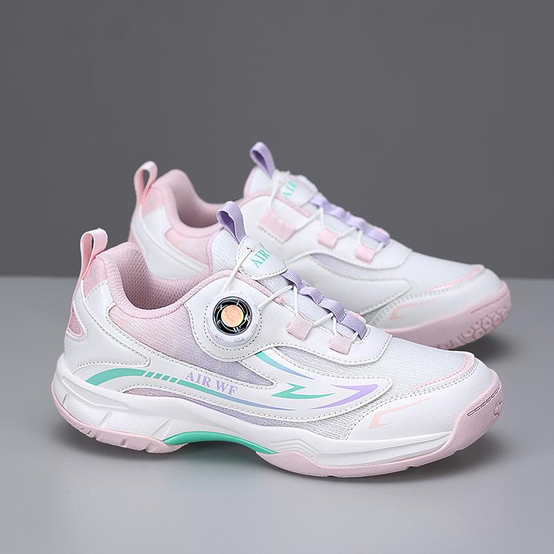 ennis professional rotating button men's and women's badminton shoes, table tennis shoes, children's outdoor sports shoes