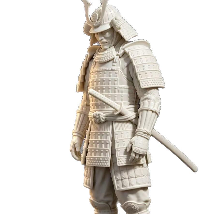 3D Printed Samurai Figure Model: Trendy Halloween Creative Toy