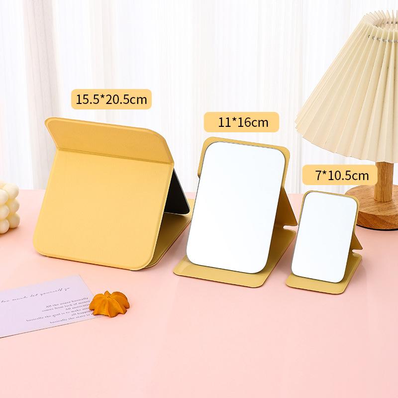 Folding Makeup Mirror Portable Pocket Makeup Mirror Single-side Creative