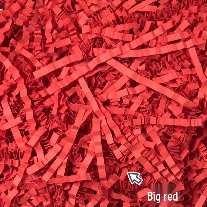 High-End Raffia Gift Box Filler - Shockproof Crepe Paper Shredded for Fruit & Wine Packaging