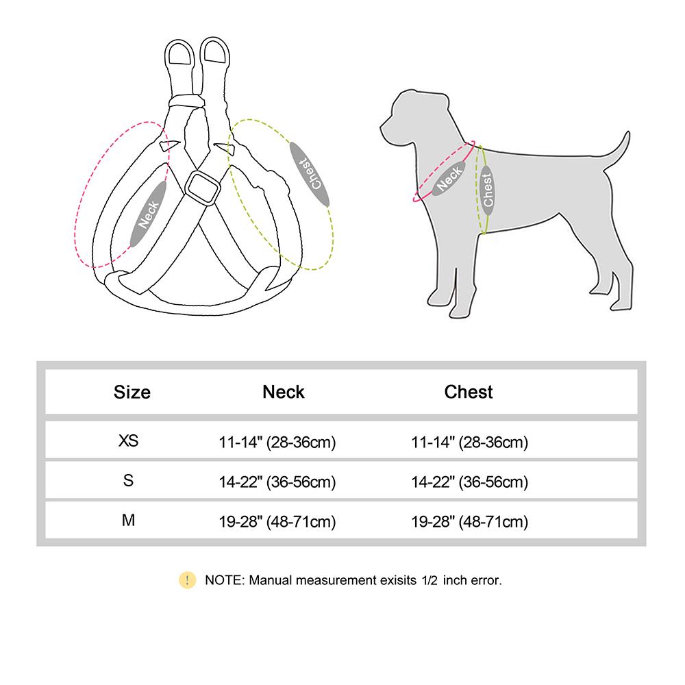 Custom Nylon Buckle Dog Harness Durable Pet Dog Harnesses Reflective Pet Walking Vest Adjustable for Small Medium Large Dogs Pug