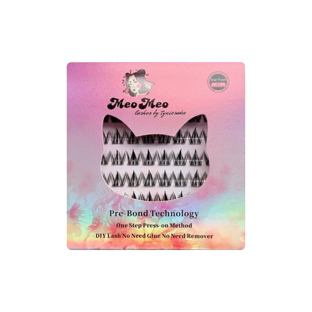 

Meomeo False Eyelashes Himitsu (Secret) 60 bundles Glue included Suitable for events, photo shoots, and heavy makeup.