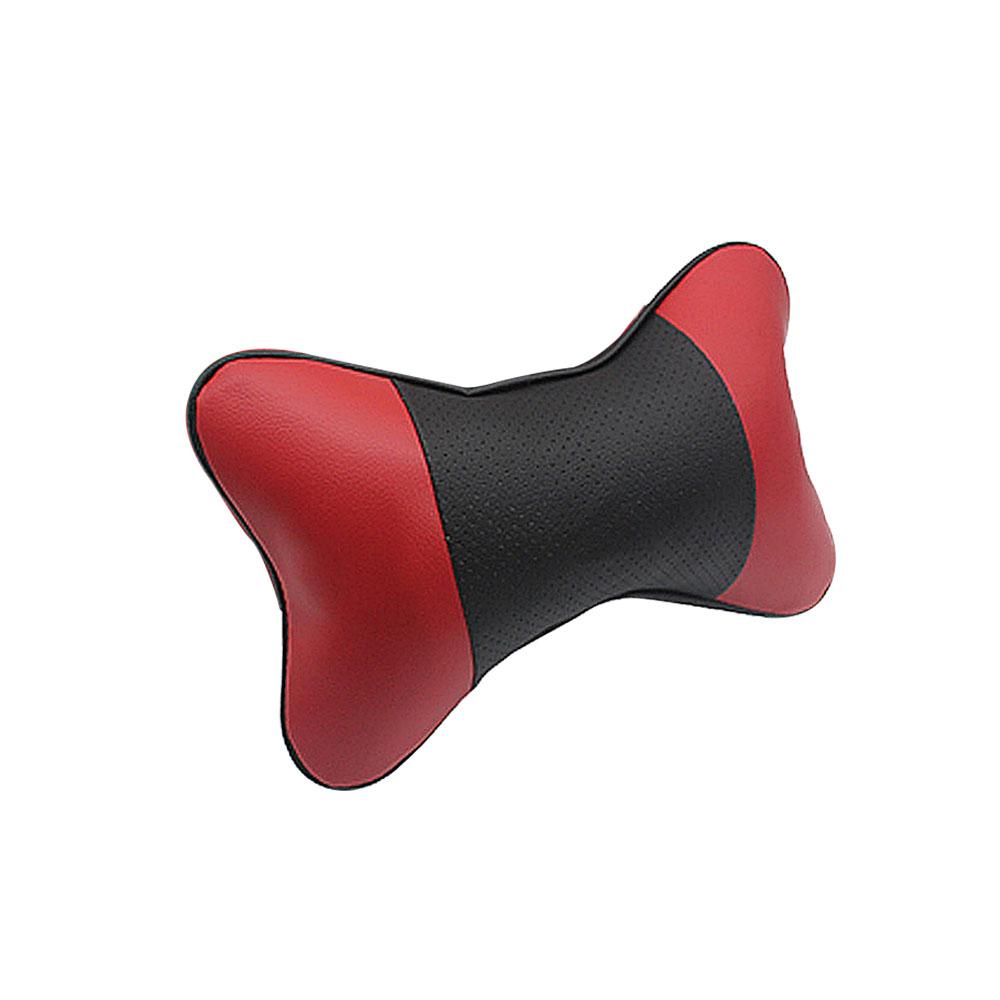 Car Seat Headrest Covers Car Leather Breathable Safety Pillow Auto Car Universal Head Neck Rest Pillow Pad For Car Travel Pillow