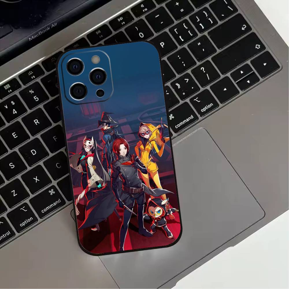 Game P-Persona 5  Phone Case For iPhone 17,16,15,14,13,12,11 Plus,Pro Max,XS,Soft Silicone Black Cover
