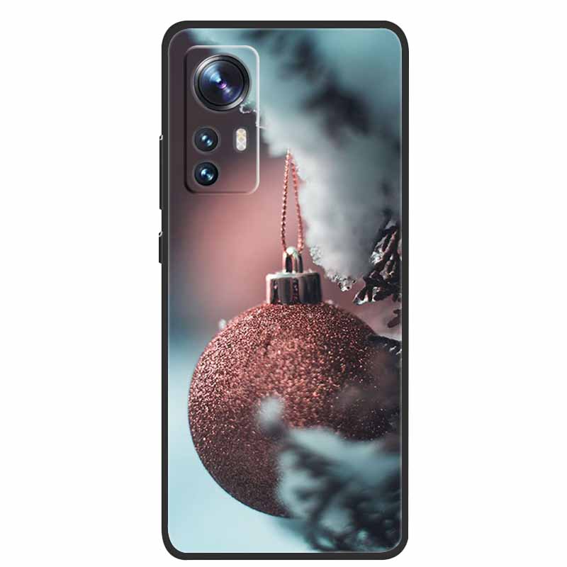 Christmas Cartoon Case For Xiaomi 12 Pro Case for Xiaomi Mi 12 Lite 12X 12S Ultra Silicone Soft TPU Cover for Xiaomi 12X Case