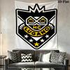 Arazzo da Parete Lugano Fc Appeso Estetico alla Parete Coperta in Tessuto Stampato Arazzi Decorativi per Camera da Letto Soggiorno Decorazioni per la Casa