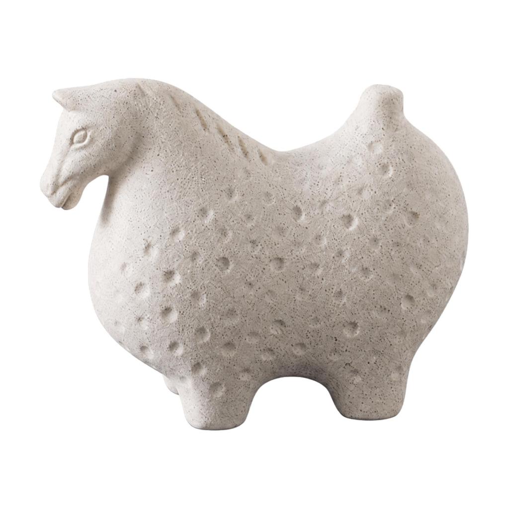 Abstract Horse Sculpture Textured Spotted Figurine Stable Cabinet Decorative for