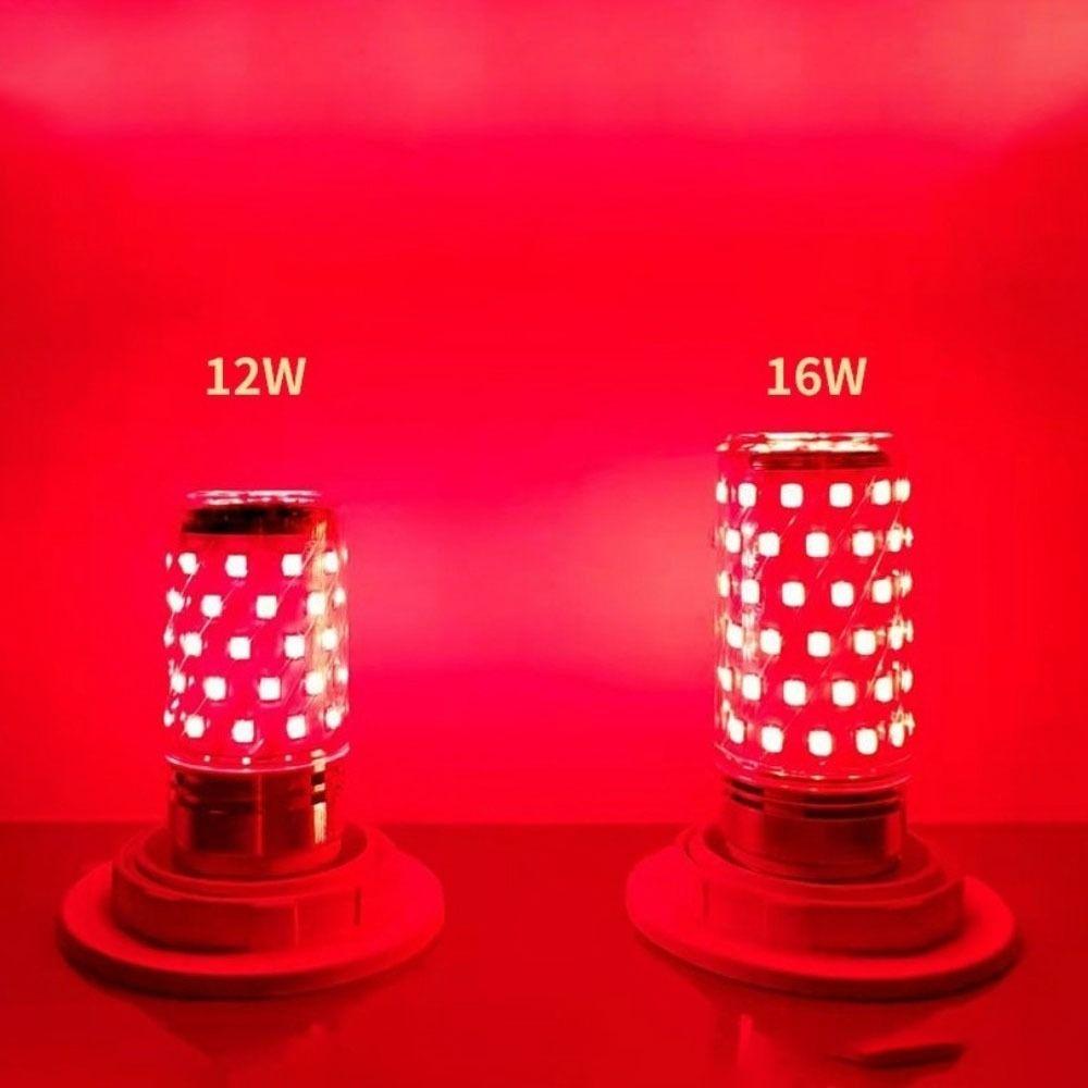 Red Color E14/ E27 Corn Lights Energy Saving High Brightness LED Corn Bulbs Replace No Flicker Small Screw Lamp Living Room