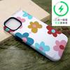Color Flower Apple 15 Mobile Phone Case Magnetic Film 2-in-1 iPhone17 Frosted Protective Case 16Promax