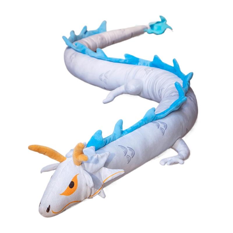 

200CM Chinese Style Zodiac Dragon Plush Toys Stuffed Dinosaur PLush Dolls Animal Sleep Long Pillow Birthday Gift for Boy Kids 200cm білий