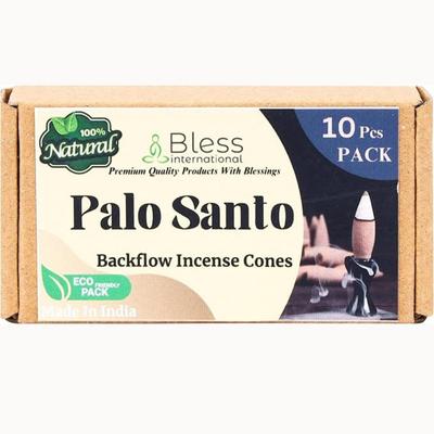 Bless-International Palo-Santo-100%-Natural-Incense-Backflow-Cones-for-Waterfall Handmade-Organic-Chemicals-Free for-Purification-Relaxation
