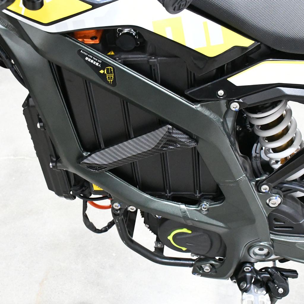 For Surron Ultra Bee Carbon Fiber Battery Protect Cover Water Transfer Printing Battery Baffle E-bike for Surron Motorcycle Part
