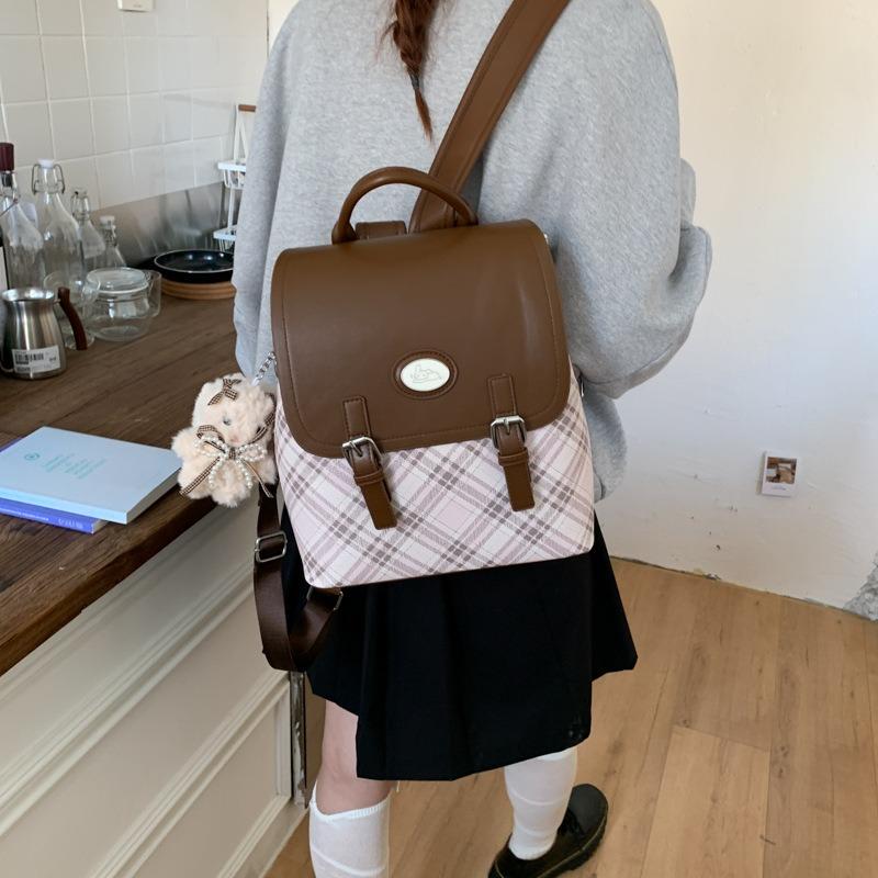 Fashion Commuter Retro Large Capacity Women's Backpack New College Style Class Casual Backpack