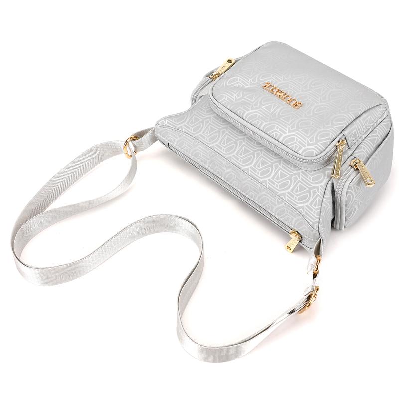 Women's Nylon Tote Bag Shoulder Bag Multi-compartment Mother Bag Lightweight Crossbody Bag