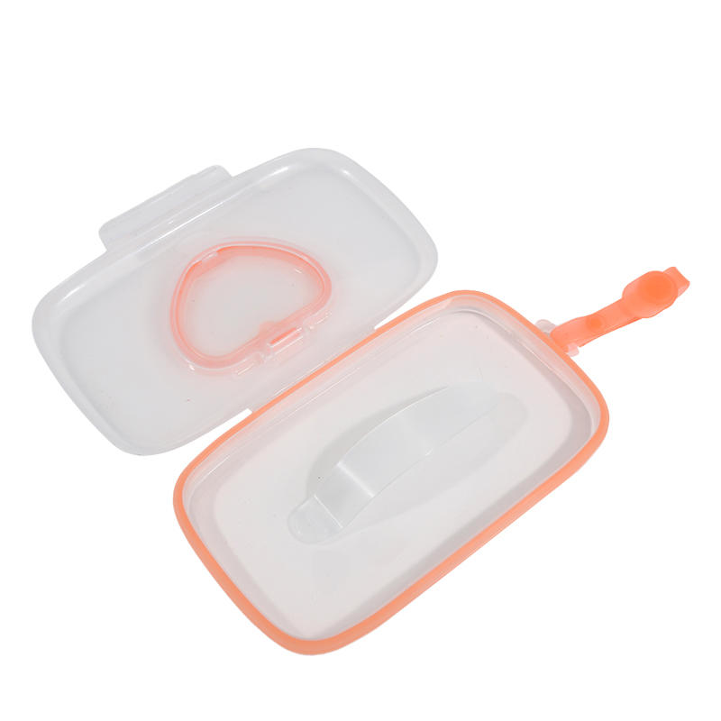1PC PP Material Portable Heart-Shaped Wet Wipe And Mask Storage Box with Snap Closure for Kids Travel Tissue Holder