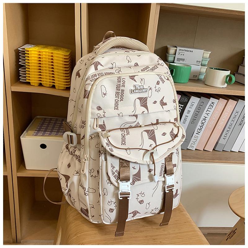 School bag new high-value college style fresh and sweet backpack junior high school students lightweight large-capacity backpack