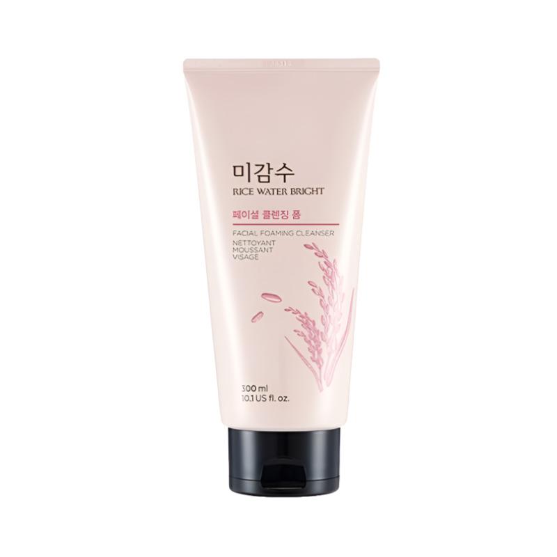 THE FACE SHOP Rice Water Bright Cleansing Foam 300ml – Brightening Facial Cleanser (3 Options) 1PCS
