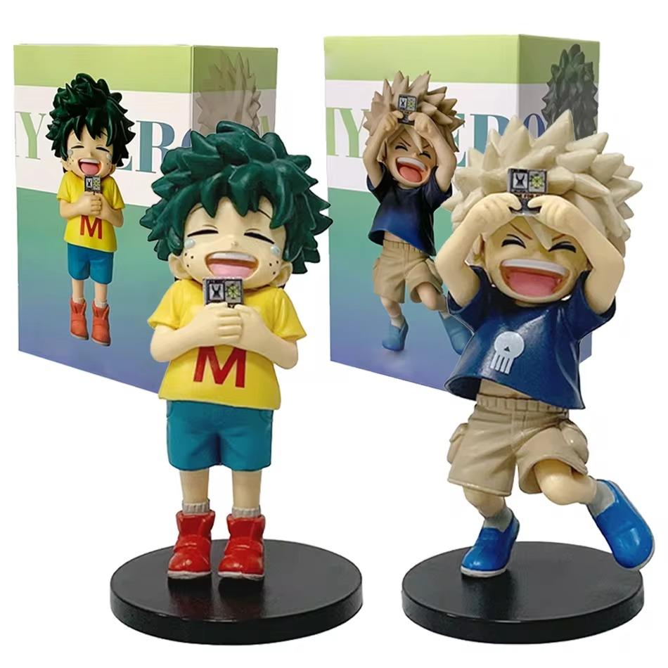 In Stock 2Pcs My Hero Academia Anime Action Figures Pvc Collectible Model Toys Kids Birthday Toys Decorative Gifts For Fans
