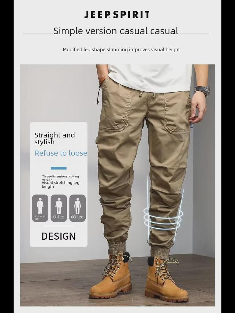 Retro Hong Kong Style Wear-Resistant Overalls with Zippers & Pockets - Versatile for Spring/Autumn Sports & Casual Wear