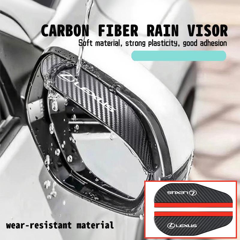 2PCS Car Rearview Mirror Rain Eyebrow Side Snow Sun Visor For Lexus CT ES GS NX IS250 CT200h IS300h ES300h ERX400h NX300h