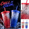 Large Capacity 24oz Color Changing Cup with Pattern for Cold Drinks and