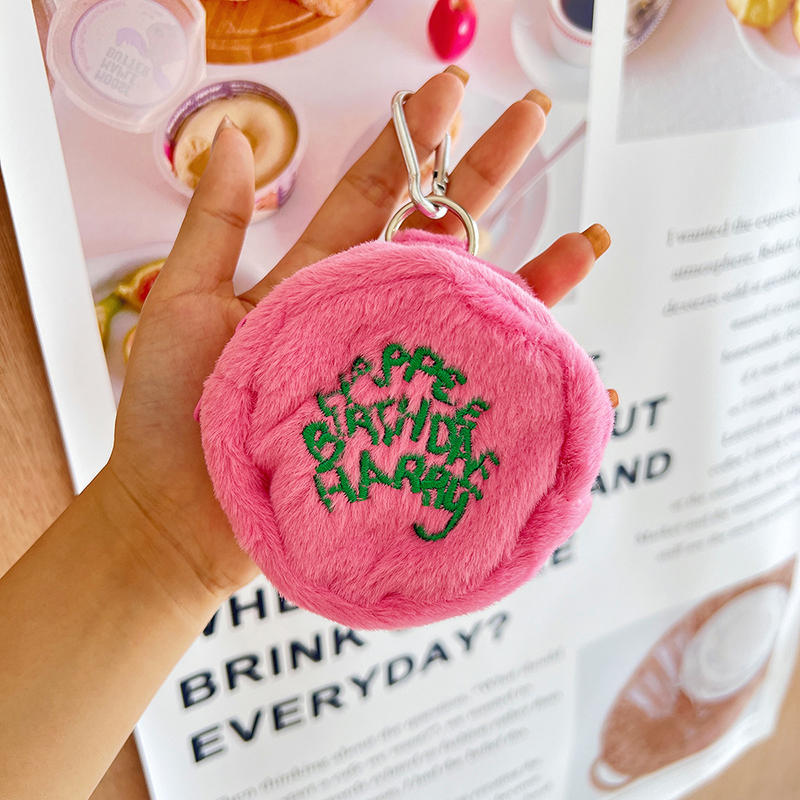 Plush Storage Bag Mini Headphone Bag For Girls Makeup Bag Student Purse For Women
