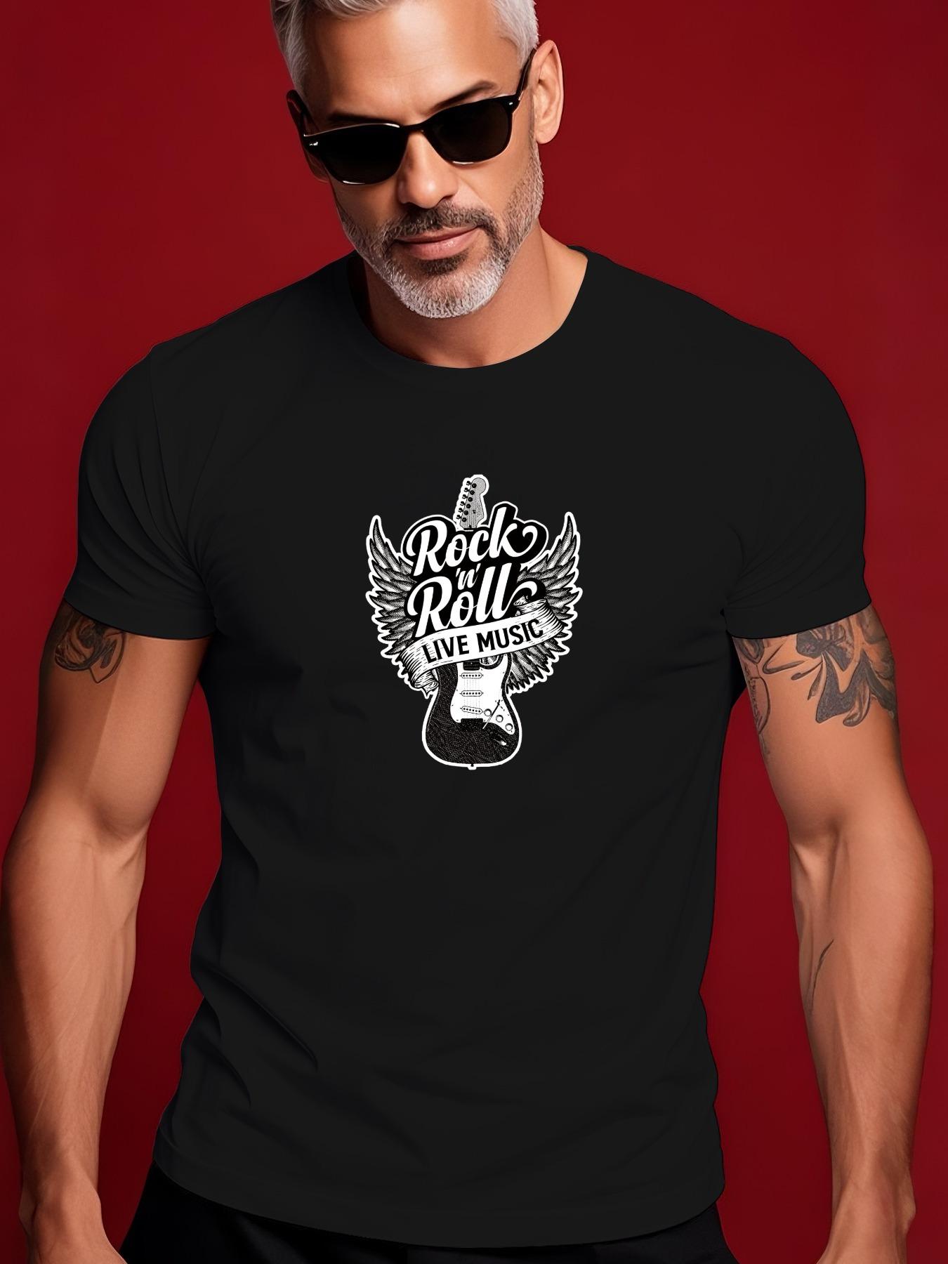 Rock n Roll Live Music Graphic Tshirt - Electric Guitar... M