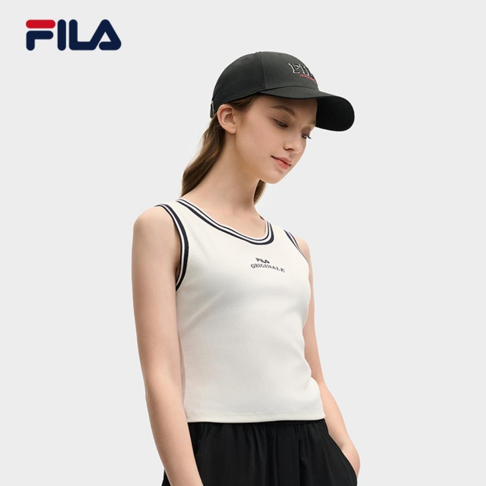 New FILA Tank Top Women's Cloud White F11W529114FWT