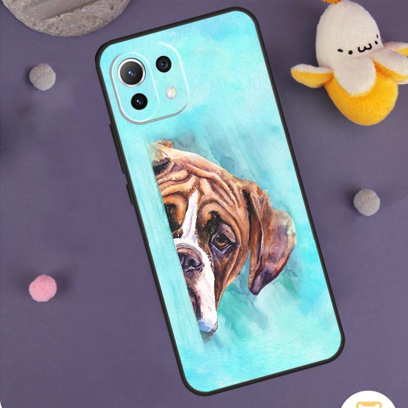 Boxer Dog Case For Xiaomi 15 Ultra 14 13T 14T 15T 17 Pro Max POCO F8 Ultra F5 F6 F7 X5 X6 X7 Pro Cover