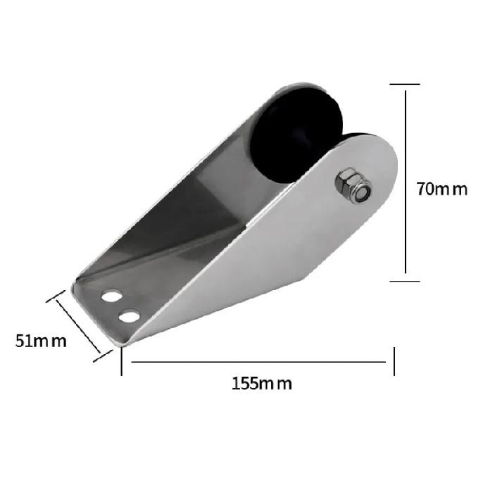 

Marine Hardware 316 Stainless Steel Fairlead Anchor Roller For Boat Yach Anchor Holder Boating Accessorios чёрный