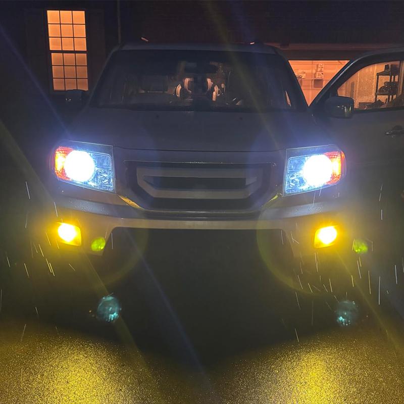 2PCS 9005 HB3 9006 HB4 LED Bulbs Golden Yellow Fog Light DRL Light High Power 3000K Super Bright 12000LM 9006 HB4