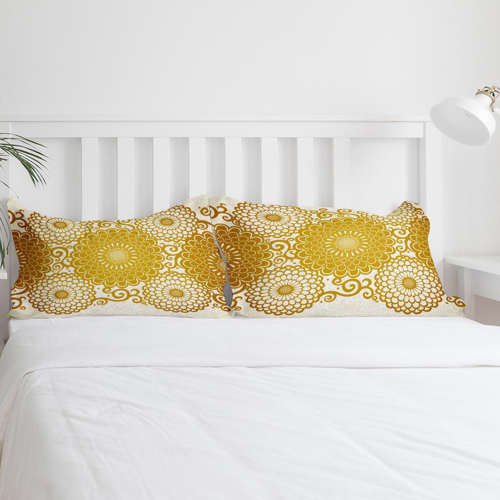 Жовта Квітка Півонія Комплект Постільної Білизни 3шт Для Хлопчиків Дівчаток Підковдра Наволочка Дитячий Дорослий Покривало на Двоспальне Ліжко Домашній Текстиль