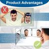 Trifold Shaving Mirror with Height Adjustable Telescoping Hooks for Self Hair Cutting Makeup Essential Fordable Portable Black