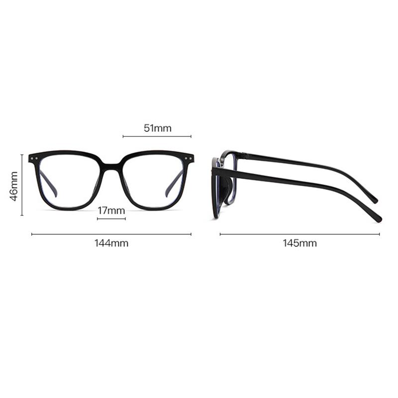 Квадратные очки Сверхлегкие прозрачные очки с защитой от синего света Плоские очки — фото 4