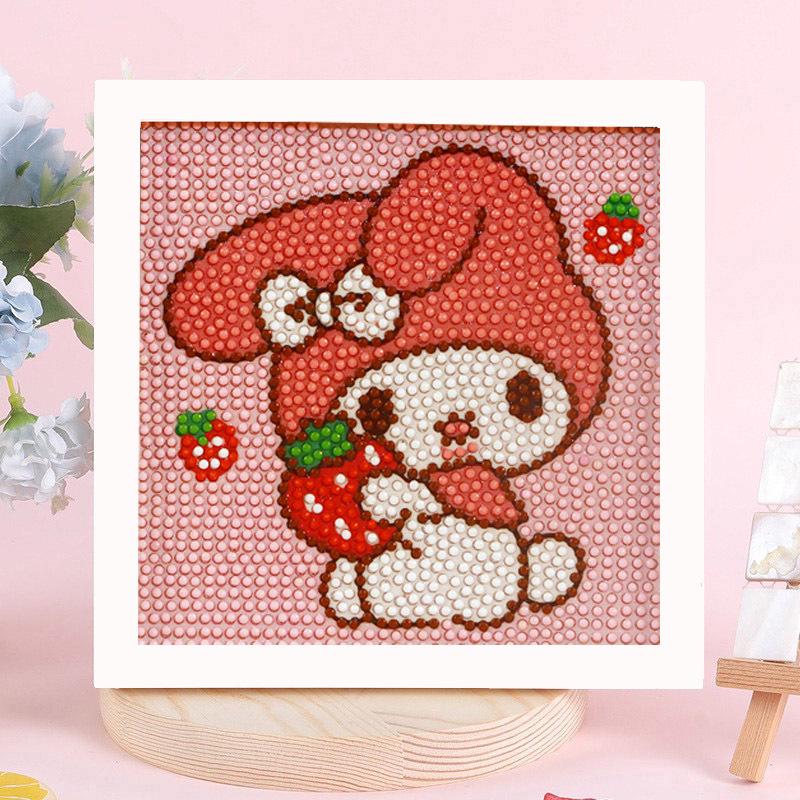 Sanrio Children's Diamond Painting with Frame Stickers - DIY Handmade Gift Set