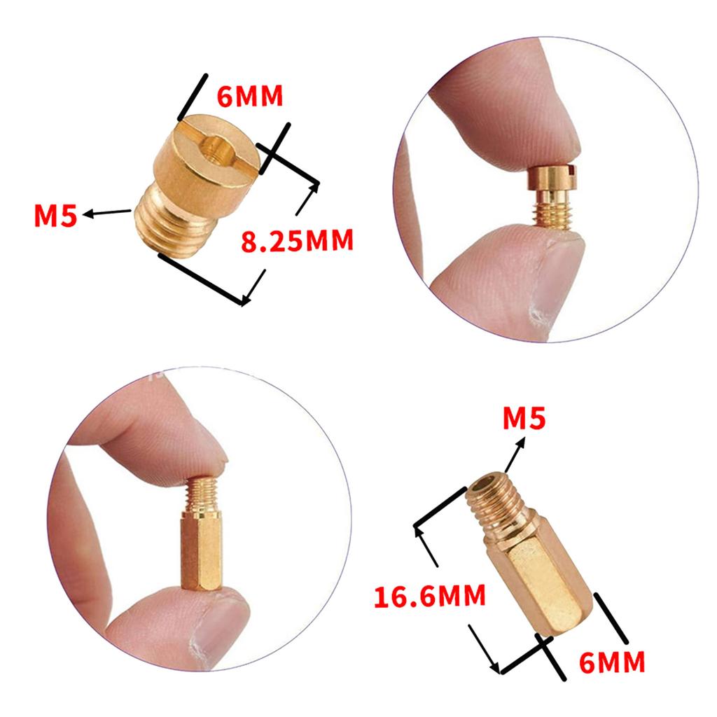 30pcs/Pack Compatible for PWK CVK Motorcycles Carburetor Main S Slow Pilot Idle S Injector Nozzle Pilot Kit