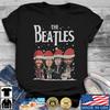 New The Beatles Christmas  Beatles Wearing Santa Hat All Size Shirt A546