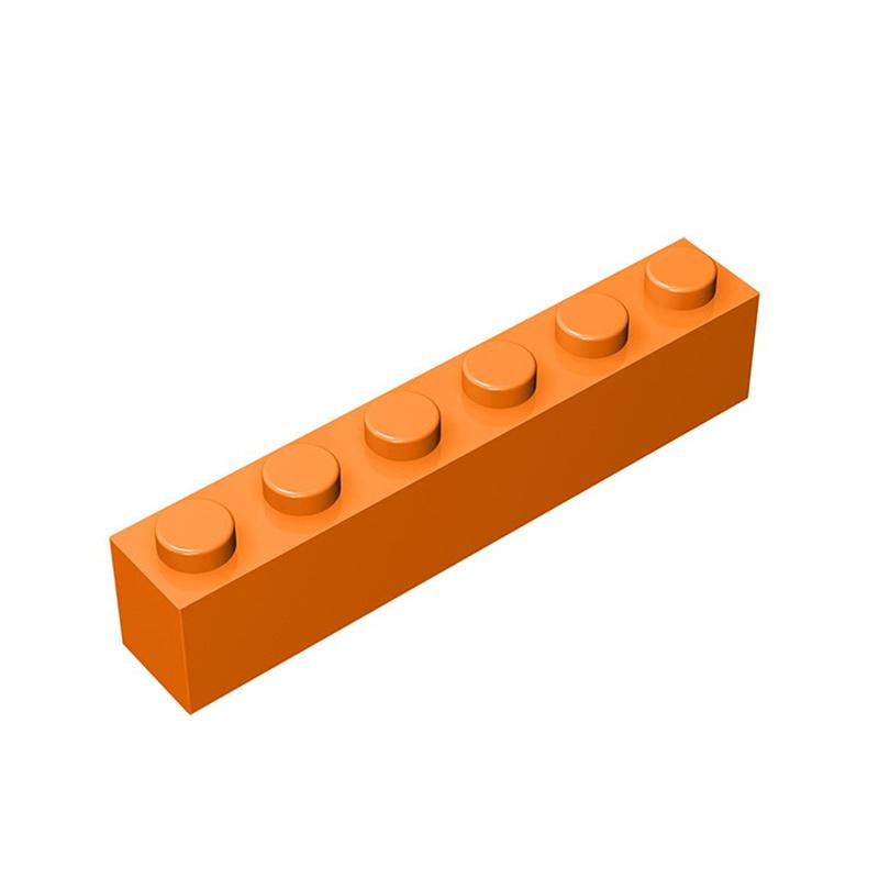 50g/21Pcs 3009 1x6 Block Moc High 6 Hole Color Accessories Compatible with Brick DIY Children's Toy Assembly Gift Storage