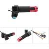 1 Pair Twist Throttle Grips, Twist Throttle Grips with LED Display Screen Handle with Key Knock for 12-84V Electric Bike or Scooters