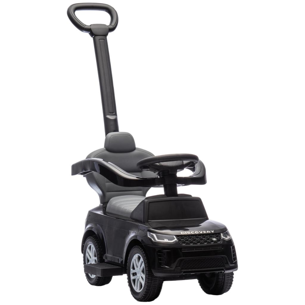 Ride-On Car for Children, Land Rover Discovery, Removable Handle, 84 x 40 x 94.5 cm, Black
