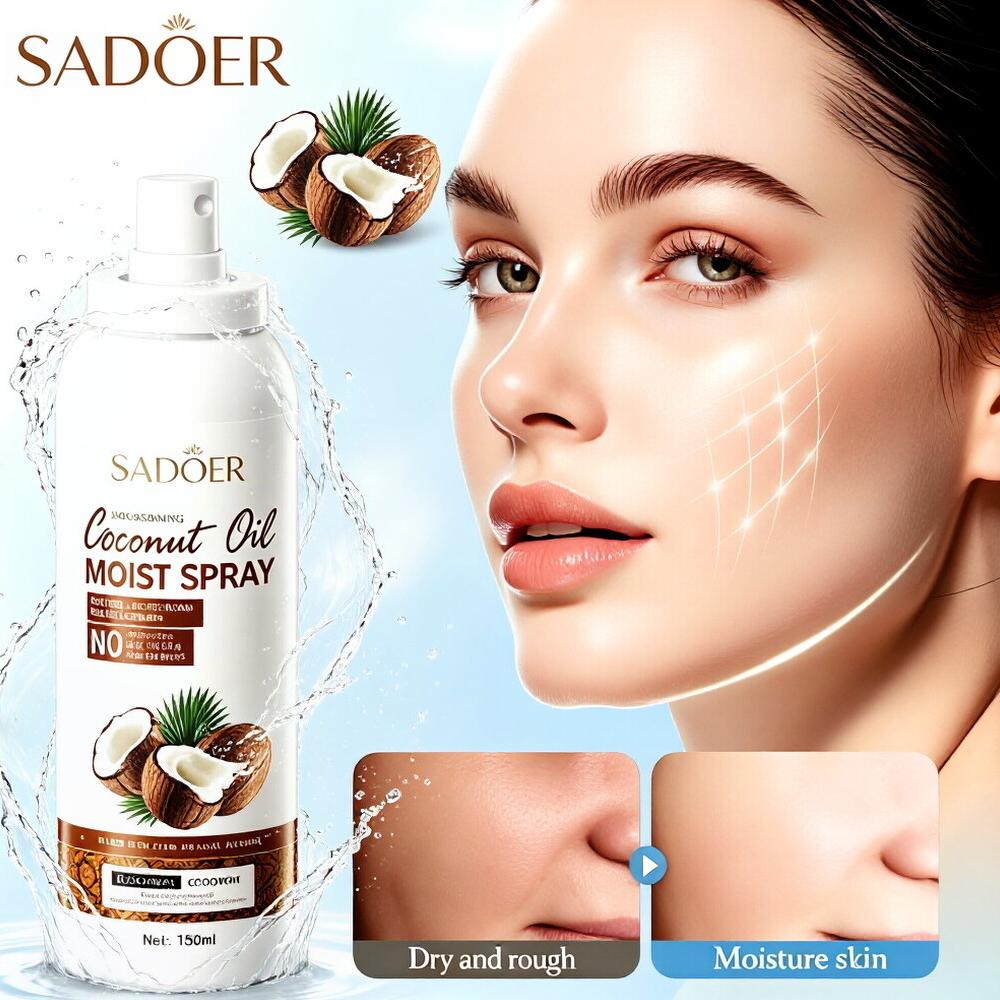 SADOER Coconut Oil Moisturizing Hydrating Spray - Hydrating Toner Spray