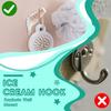 Yousheng Wall Hook Ice Cream Shape PVC Coat Bag Hat Rack Kid Hardware Accessories Comfortable Handle Wall-Mounted Hook