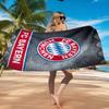 Munich FC Crest Printed Microfiber Beach Towel, Soft And Absorbent, Quick-Dry, Ideal for Summer Travel, Beach Essential, Swimming Pool