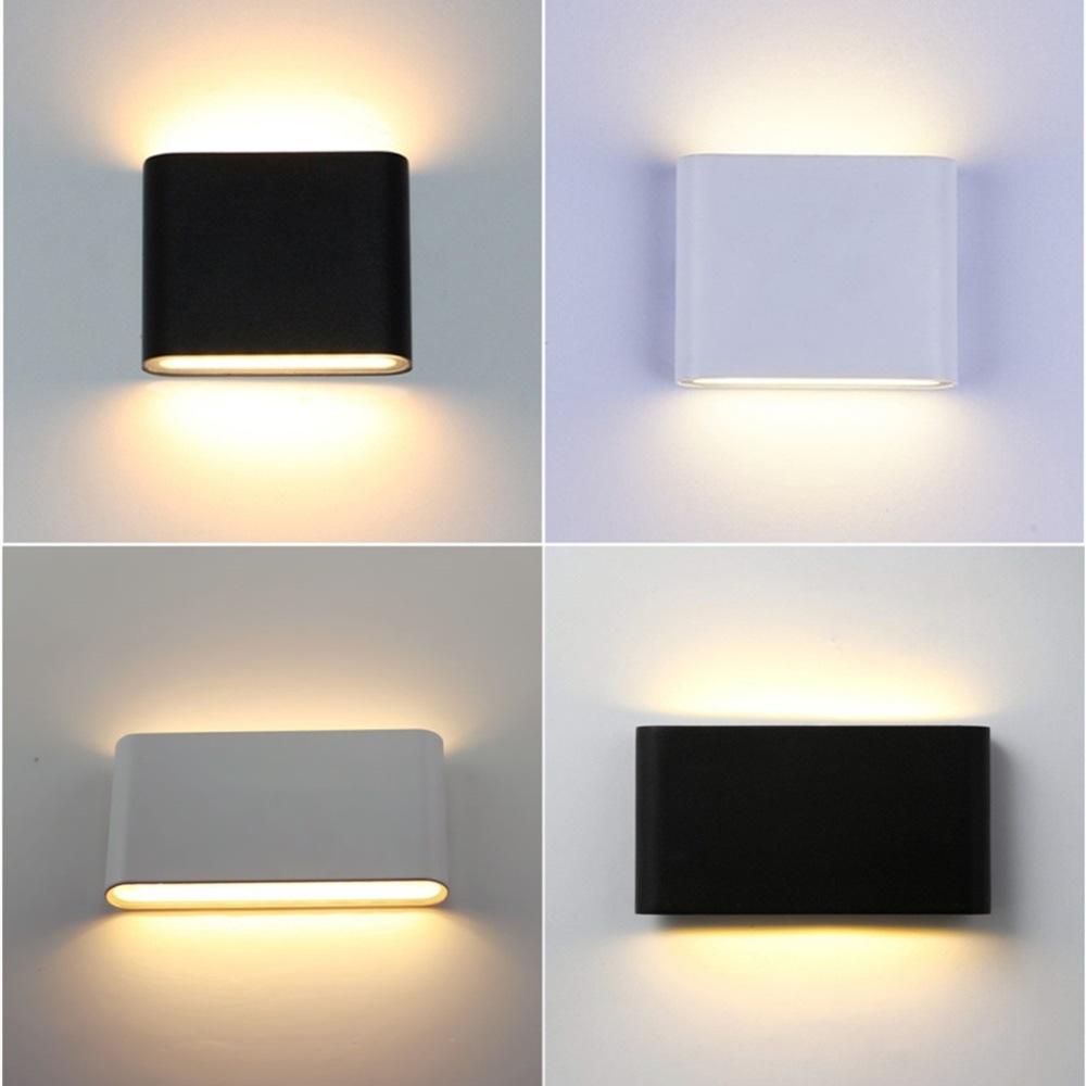 LED Wall Lamp Outdoor Indoor LED Aluminium Wall Light Aisle Stair Decorate Lighting Fixture Bedroom Bedside Lamp AC110V/220V