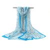 Long Sunscreen Shawl Floral Print Female Wrap Shawls Elegant Shawl Silk  Summer