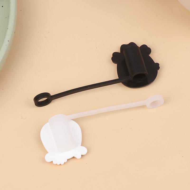 5 Stück Cartoon-Kuh-Strohhalme, wiederverwendbare, weiche Silikon-Strohhalm-Abdeckungen, staubdichte Trinkhalm-Spitzendeckel, Kappenabdeckungen