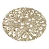 Gold Wall Art Set Iron Exquisite Tree Branch Round Shape Hollow Design Metal Wall Hanging