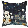Home Decor Halloween Ghosts And Pumpkins Pillow Covers Pattern Cushion Cover Suitable For Sofa Bedroom Car Pillow Cover
