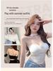 Women's Strapless Push-Up Bandeau Bra: Non-Slip, Anti-Exposure, Seamless, for Small Busts